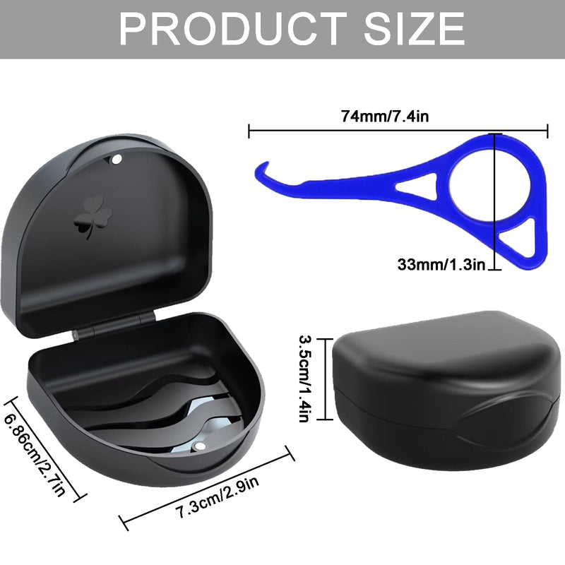 [Australia] - Braces box with bracket extractor, denture box, denture box, denture box, dental splint box, braces box, for storing braces and dentures for adults and children 