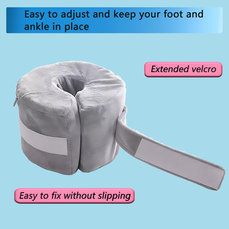 Foot & Ankle Elevation Pillow for Bed Sores & Surgery Recovery - High-Density Foam Heel Protectors with Washable Cover - Support Cushion for Elderly Care, Bedridden Patients & Post-Op Use (Small, 1PC) 1