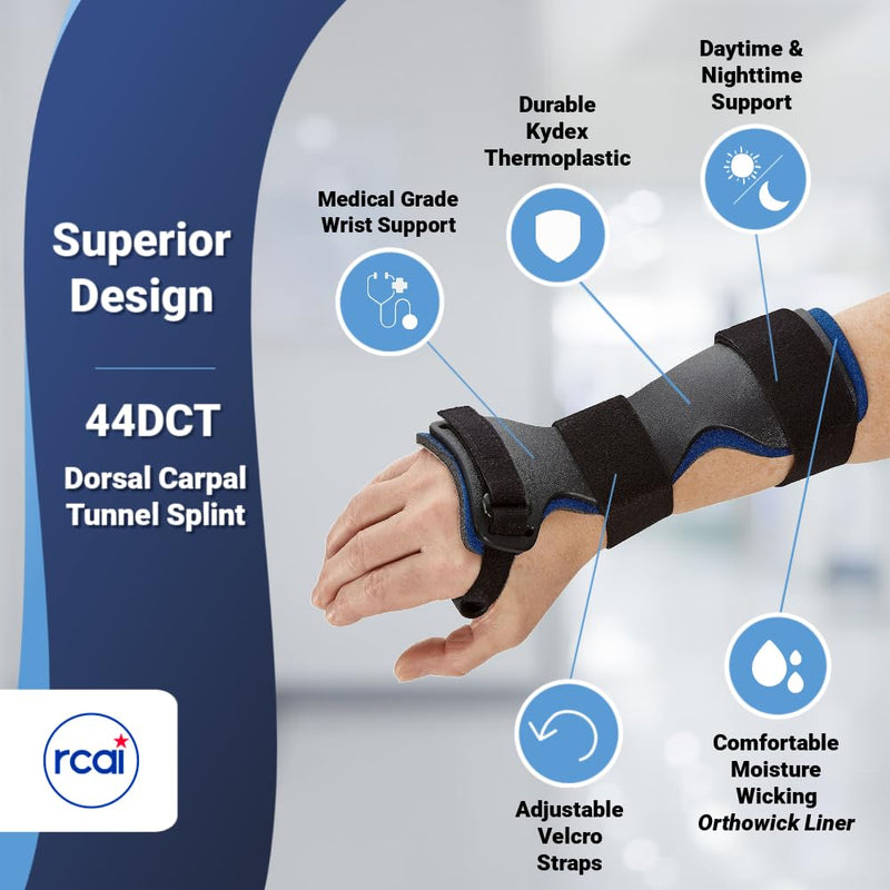 [Australia] - Wrist Brace for Carpal Tunnel Relief, Arthritis, Tendonitis, & Sprains | Lightweight, Adjustable, Moisture-wicking |for Men & Women | Medical Grade & Made in USA (Left, Large) Left 