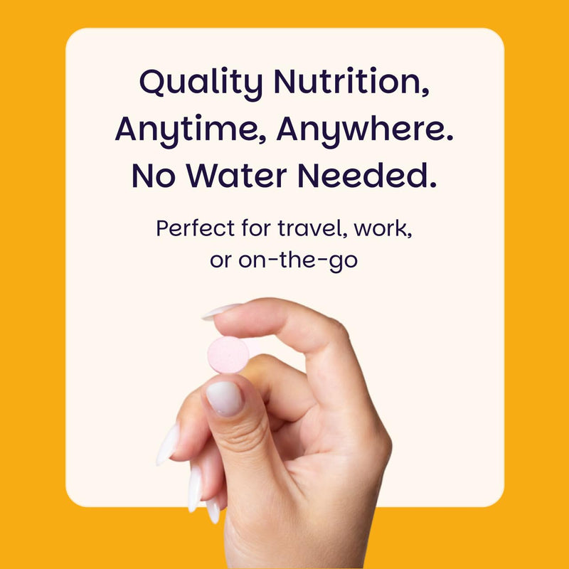 EZ Melts Vitamin C - Daily Vitamin for Antioxidant & Immune Support - No Artificial Flavors - Non-GMO & Sugar-Free - Orange Citrus - 60 Dissolvable Tablets (30 Servings) 60 Count (Pack of 1)