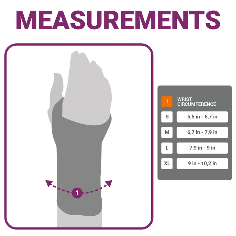 [Australia] - HIDROLIGHT - Comfort Air Orthosis for Right Hand Brace - Pain Relief Wristbands, or Tendonitis, Arthritis, Sprains, Carpal Tunnel - Non-Slip Grip, Adjustable Stripe, Wrist Support - Black, Small 1 