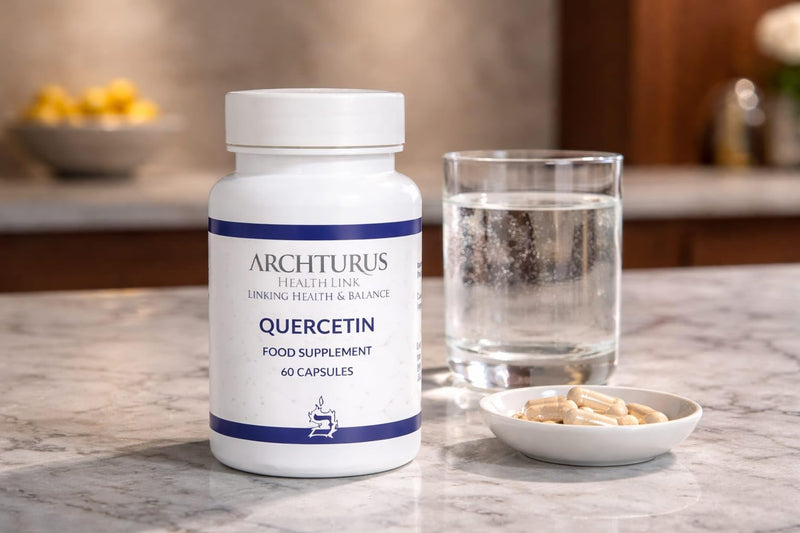 Quercetin Complex 500mg Capsules | Supports Health Immune Function | Reduces Tiredness and Fatigue | 98% Purity Extract | 60 Capsules 1 Month Supply