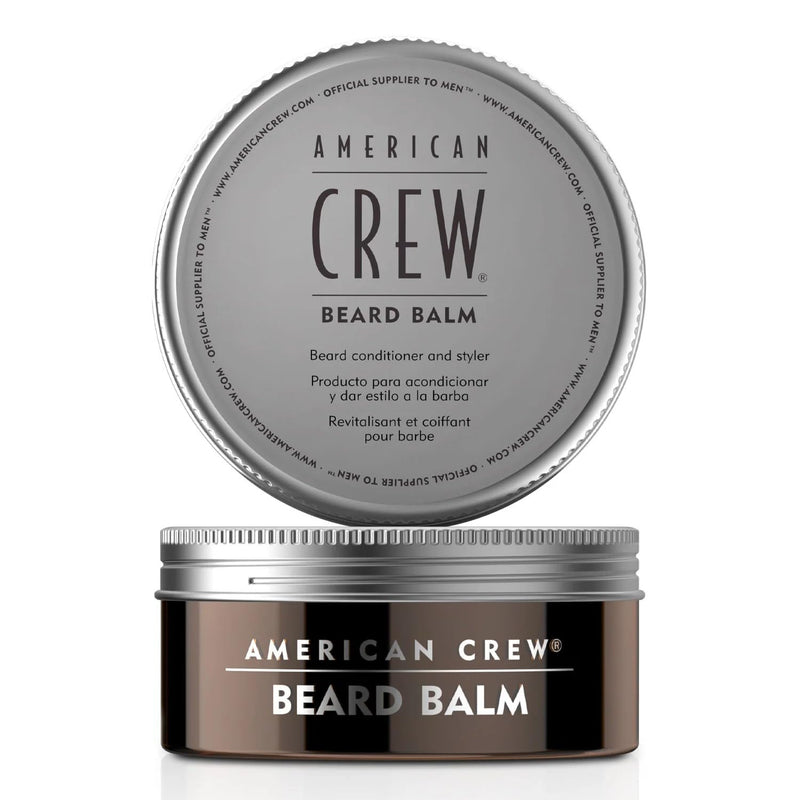 [Australia] - AMERICAN CREW - Beard Balm, 60 g, beard care for men, beard balm for well-groomed & flexible styling, conditioner & styler for tamed beards, care product with a fresh scent Single 