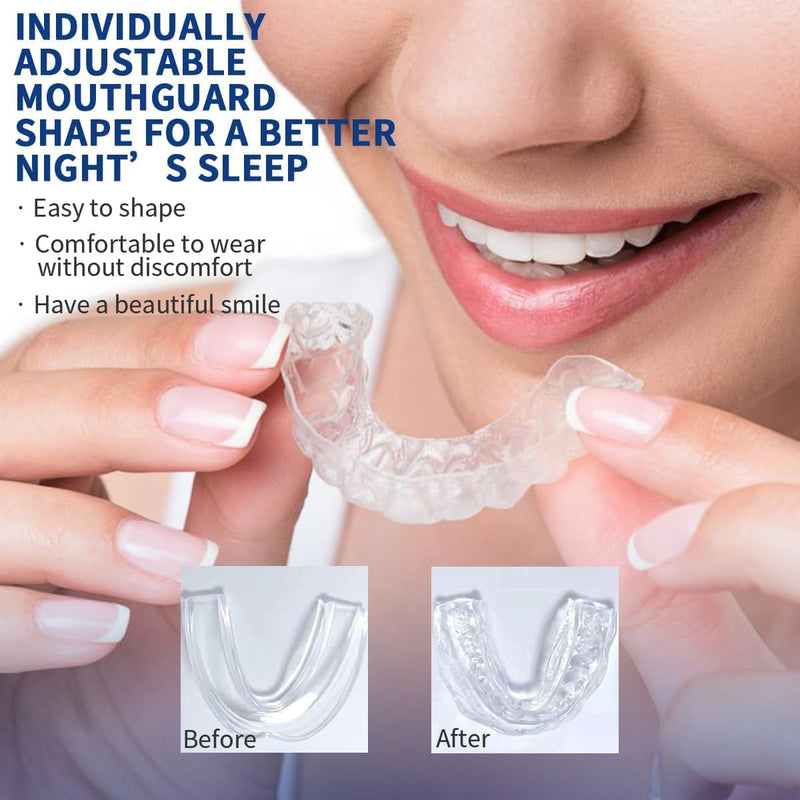 [Australia] - Mouth Guard for Grinding Teeth at Night,Mouthguards for Grinding of Teeth Protection for Teeth,Reusable Teeth Grinding,for Teeth Grinding, Night Guards for Teeth Grinding(4 Pack/Two Size) 