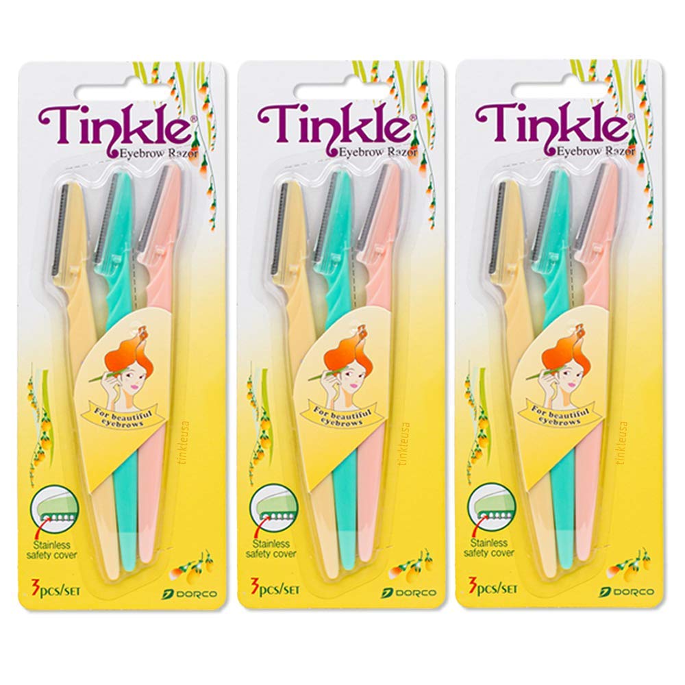 Tinkle Eyebrow Razor, 3ct per pack (3pk) 3pk