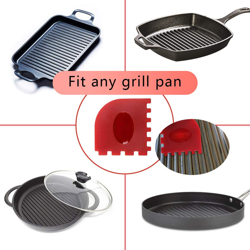 [Australia] - Cast Iron Cleaner kit, Wood Scrub Cleaning Brush, Stainless Steel Chainmail Scrubber, Pan Scrapers, Kitchen Cleaning 