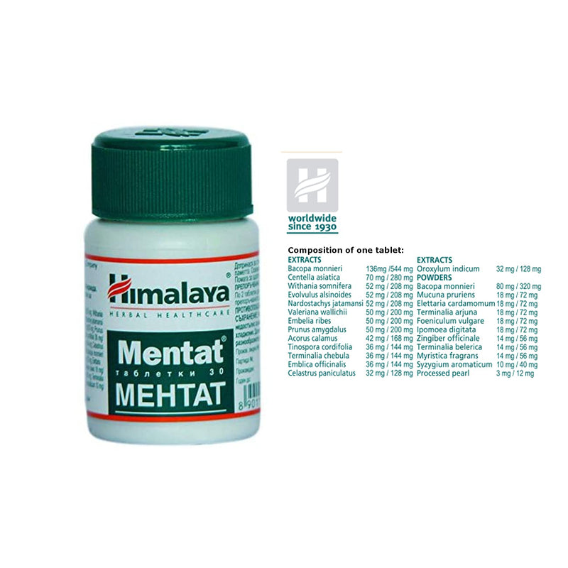 Mentat Mindcare for Normal Memory and Attention Span 10x30 Tablets (300pcs)