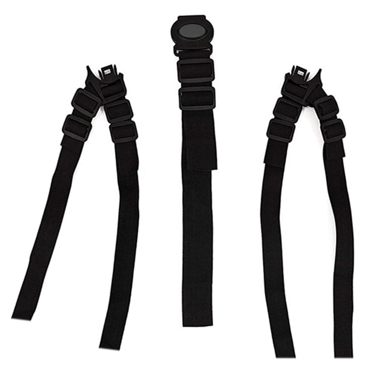 [Australia] - 5 Point Seat Belt Safety Strap Belt for Stroller Pushchair Pram Buggy Safe Protection, Adjustable High Chair Baby Straps, Safety Strap Belt Black 