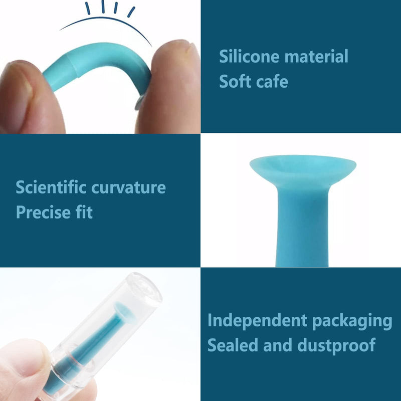 [Australia] - 12 Pieces Hard Contact Lens Remover Tool for RGP and Scleral Lenses - Plunger Suction Cup Blue 
