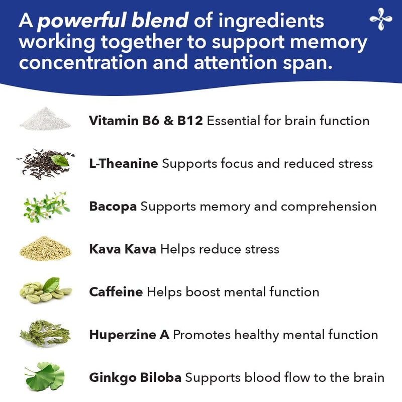 [Australia] - LifeSeasons - Focus-R - Concentration Support Supplement - All Ages - Enhances Mental Performance & Focus - Increases Attention Span - L-Theanine, Kava Kava, Bacopa, Vitamin B & More - (60 Capsules) 60 Count (Pack of 1) 