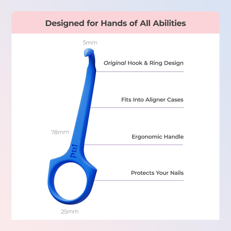 [Australia] - PUL Pack of 4 Reusable Clear Aligner Removal Tool — Compatible with Invisalign, Removable Braces, Retainers & Trays – Easy-to-Use Device Remover, Dental & Oral Hygiene Care Product Purple + Blue + Orange + Pink 