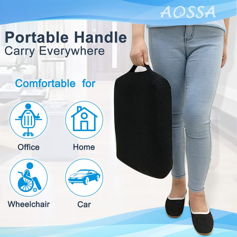[Australia] - AOSSA Donut Pillow for Bed Sores, Tailbone Pain, Postpartum Recovery – Hemorrhoid Relief Cushion, Coccyx & Sitting Seat Cushion for Butt Pressure Relief 