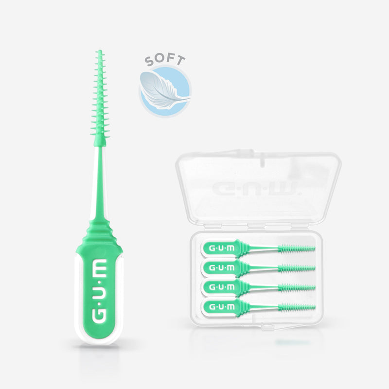 [Australia] - GUM Soft-Picks Comfort Flex Mint Interdental Cleaner | Refreshing mint flavor | Teeth cleaning and plaque removal | Size S | 3 x 40 pieces S - [3x40] 