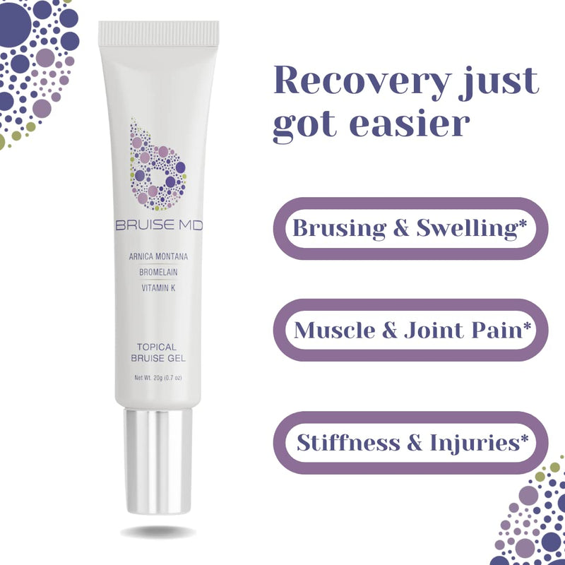 [Australia] - Topical Gel for Bruising and Swelling, 20% Arnica, Bromelain, 2% Vitamin K Oxide, 20g (0.7 fl oz) ‚Äì Advanced Concentrated Bruise Treatment Formula 