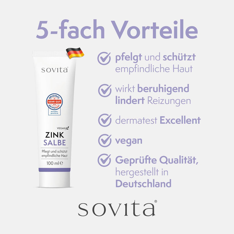[Australia] - sovita zinc ointment | Protection & care for sensitive skin | Vegan | 100ml 
