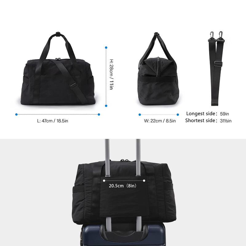 BAGSMART Tote Bags with Travel Duffel Bags