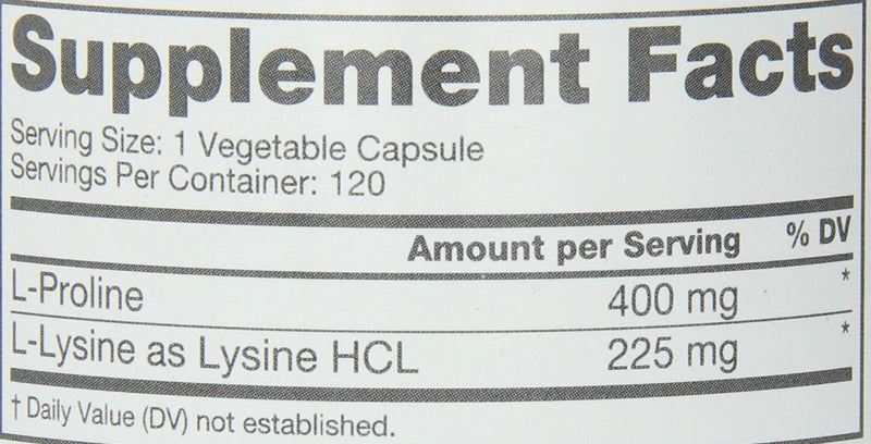 [Australia] - Roex Vitamins | L-Lysine | L-Proline | Muscle Maintenance and Recovery | Healthy Joints | Nutritional-Supplement | 120 Count 