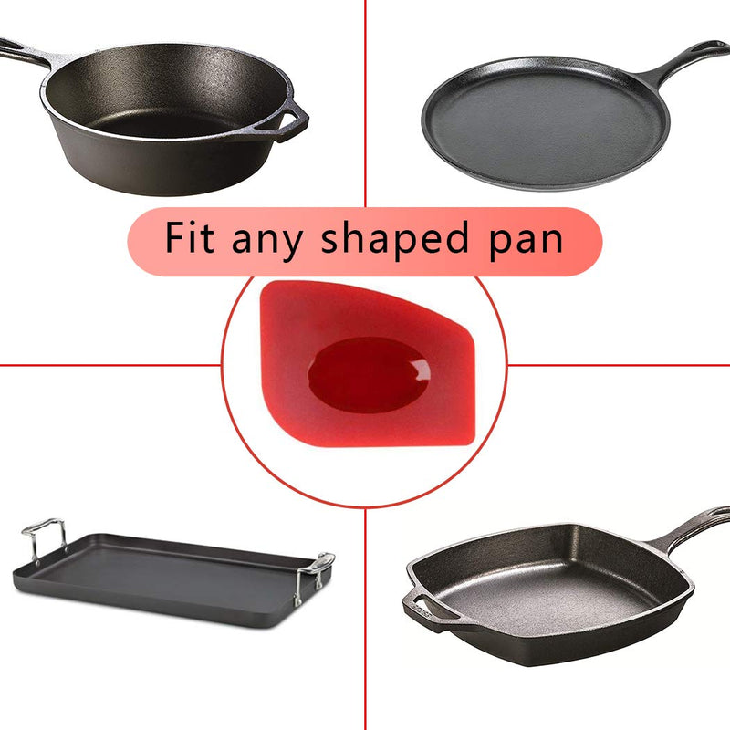 [Australia] - Cast Iron Cleaner kit, Wood Scrub Cleaning Brush, Stainless Steel Chainmail Scrubber, Pan Scrapers, Kitchen Cleaning 