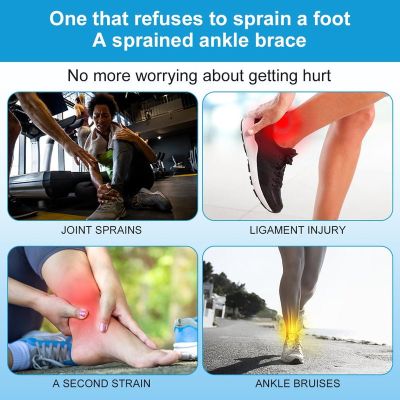 [Australia] - ACWOO ankle bandage pack of 8, ankle bandage compression socks for men and women, bandage ankle neuropathy socks for plantar fasciitis, arthritis, ACL, joint pain, heel spurs, sports S/M black 