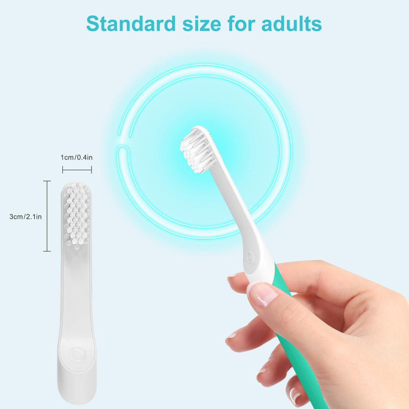[Australia] - Toothbrush Replacement Heads for Quip - Adult Refill Electric Toothbrush Heads, Light Grey, 4-Pack 