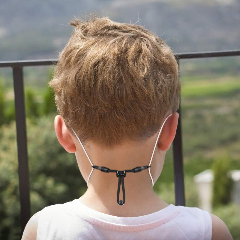 [Australia] - Mask Extender Lanyard,Anti-Tightening Comfortable Ear Strap Extension Hook Black 4 PCS 