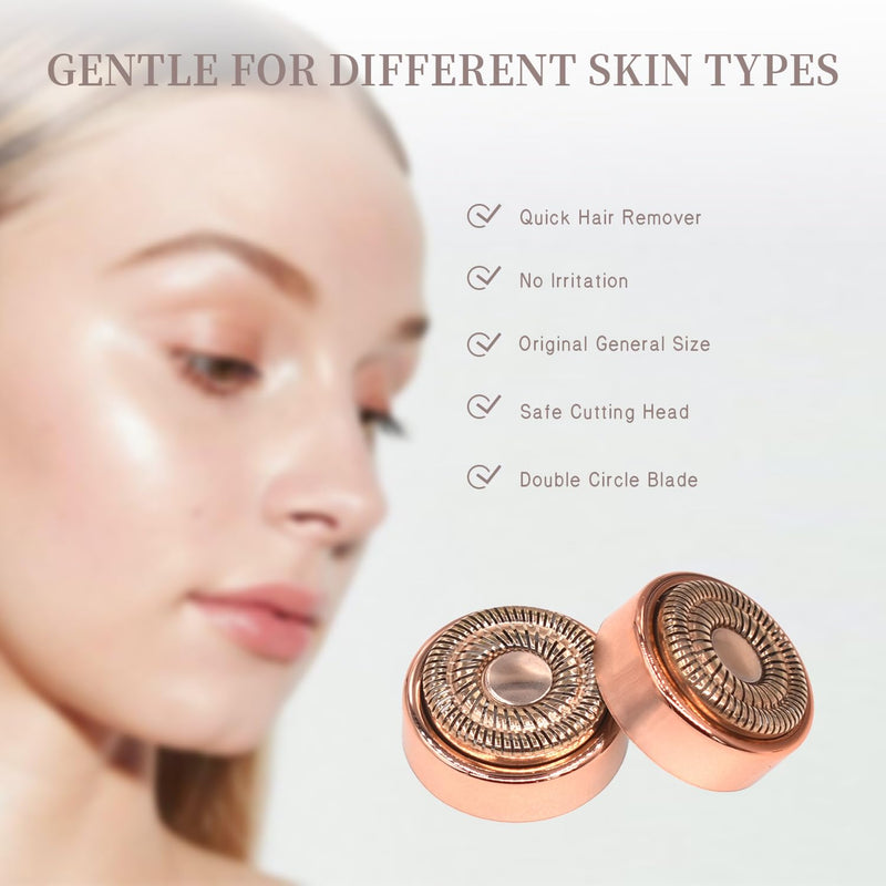 [Australia] - Generation 2 Replacement Heads for Flawless Facial Hair Remover, Replacement Heads for Finishing Touch Flawless Facial Hair Remover Gen 2,Facial Hair Remover Heads with Cleaning Brush for Women,4 Pack 