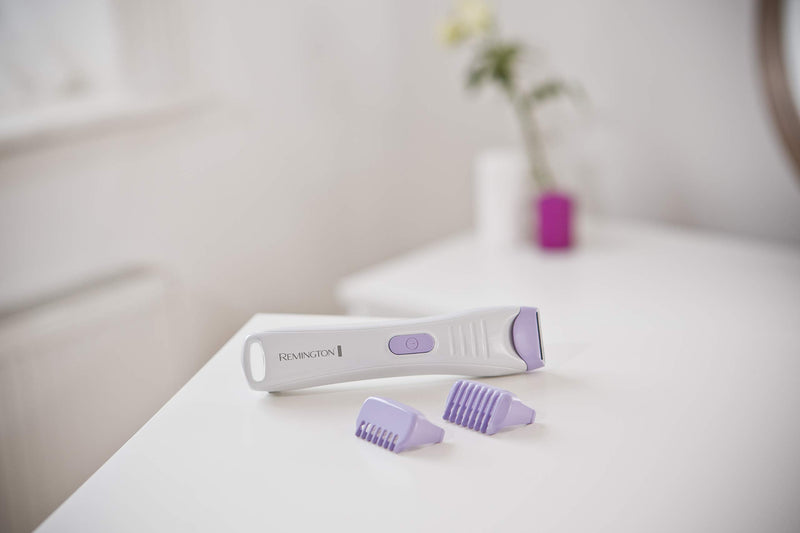 [Australia] - Remington hair trimmer intimate area & body [skin-friendly & safe up to 0.2mm without skin irritation] 2 blades, 100% waterproof, incl. 2 attachment combs (2&4mm) hair clipper, razor, BKT4000 