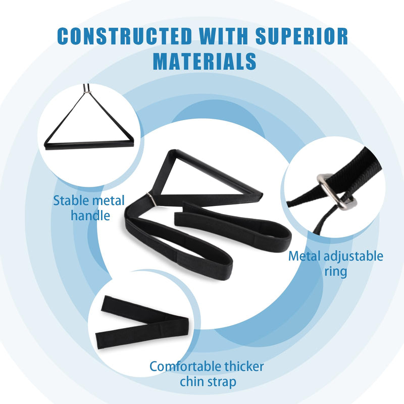 [Australia] - Neck Stretcher Strap, Neck Strap Cervical Traction Device for Neck Pain, Spine Chiropractic Decompression Tool with Comfortable Handle and Chin Belt 