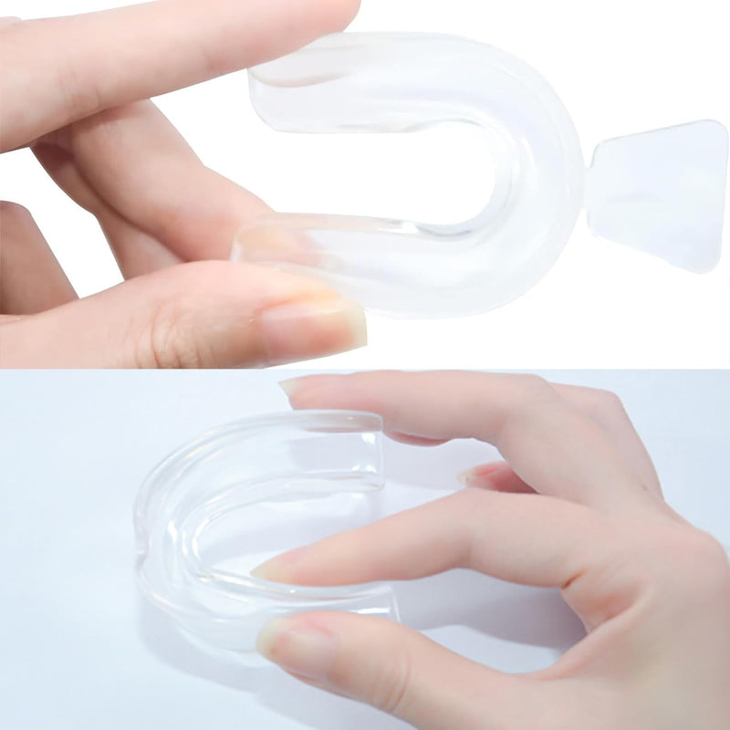 [Australia] - 2PCS Teeth Whitening Trays Kits Mouth Guards, 2 Anti Grinding Mouth Guards and 2 Tooth Boxes, Thermoform Moldable Teeth Whitening Tray, Mouthguards for Stop Teeth Clenching Grinding Bruxism at Night 