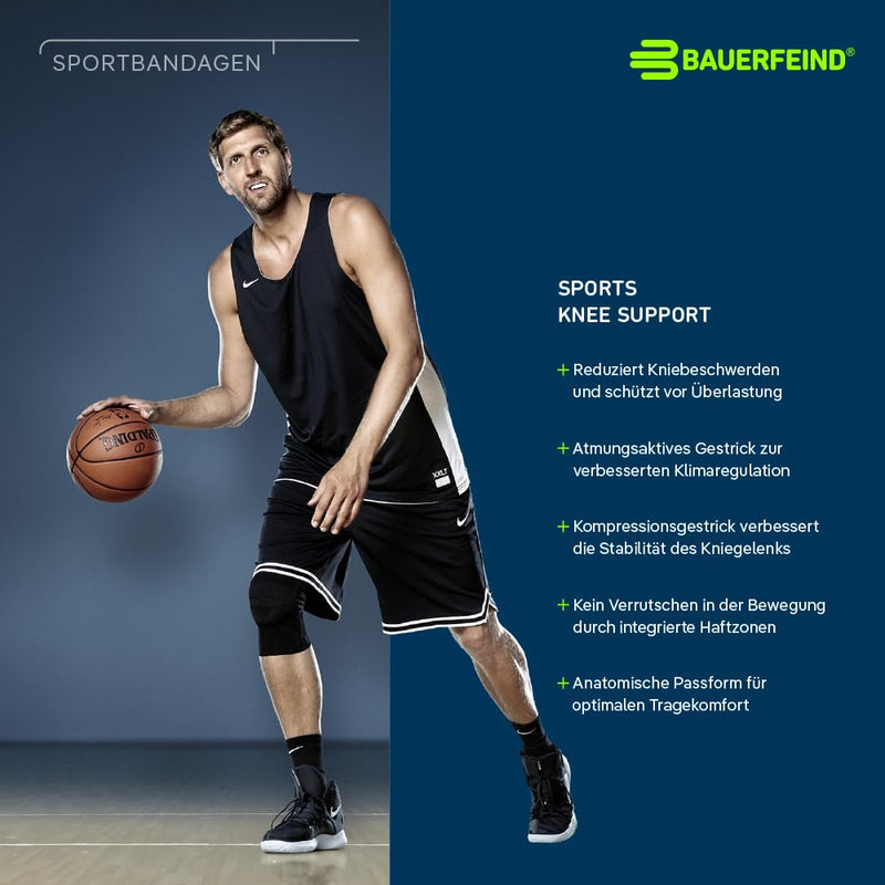 [Australia] - Bauerfeind knee bandage “Knee Support” with silicone ring, can be worn on the right and left Rivera L 