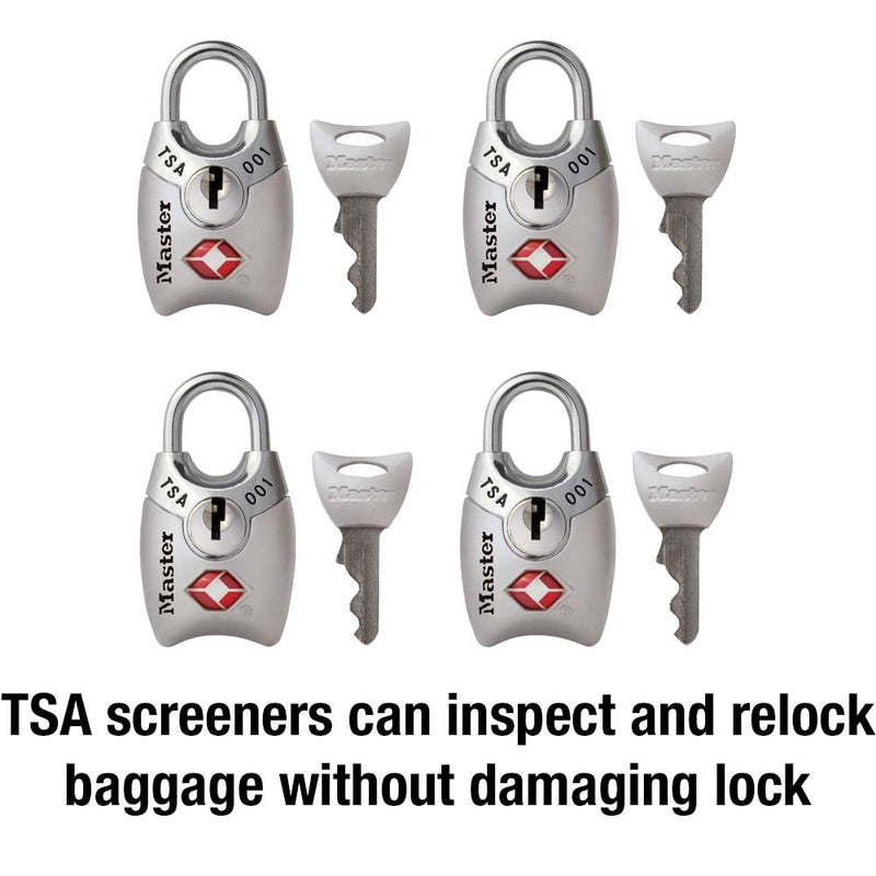 Master Lock 4689Q TSA Approved Luggage Lock, 4 Pack, Colors May Vary & Etekcity Luggage Scale, Digital Weight Scales for Travel Accessories Essentials