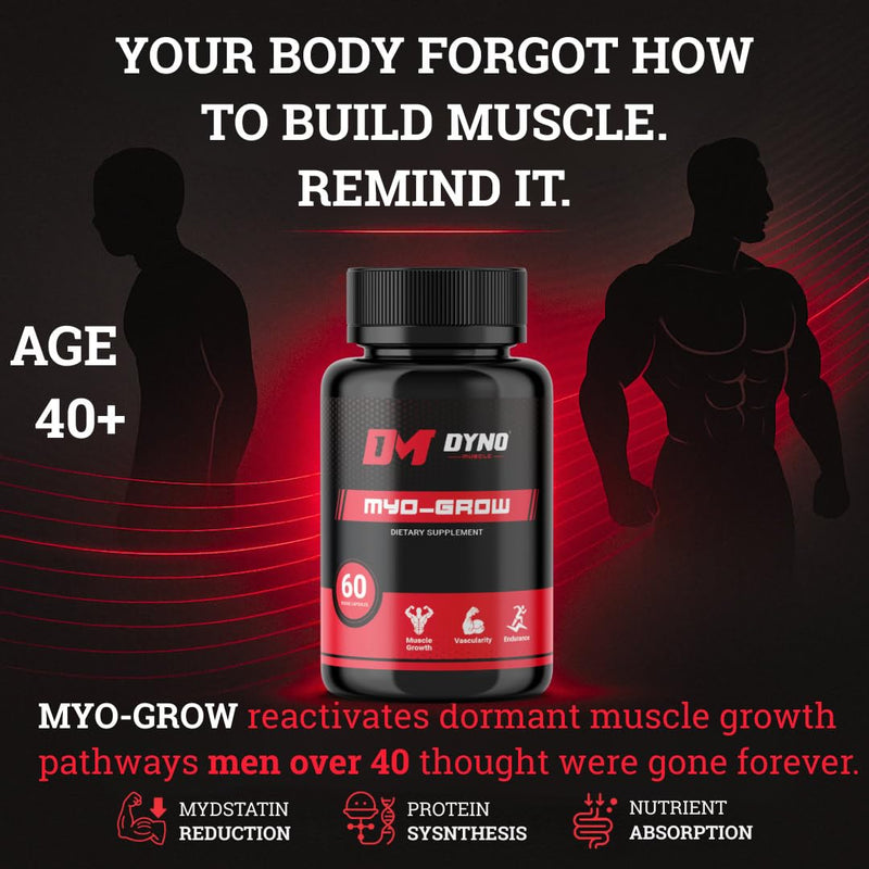 DynoMuscle - Powerful Legal Bodybuilding Supplement - Advanced Performance and Recovery Agent - 60 Capsules