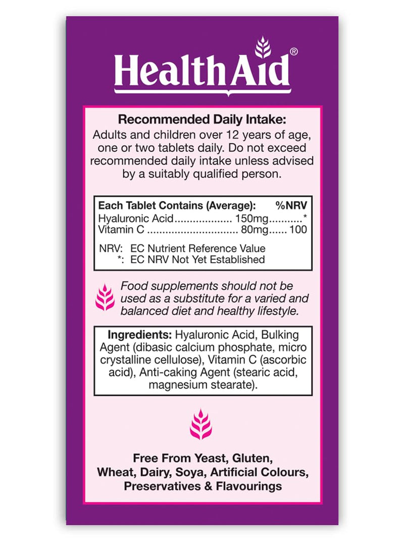 HealthAid Hyalurovit - Pack of 30 Tablets