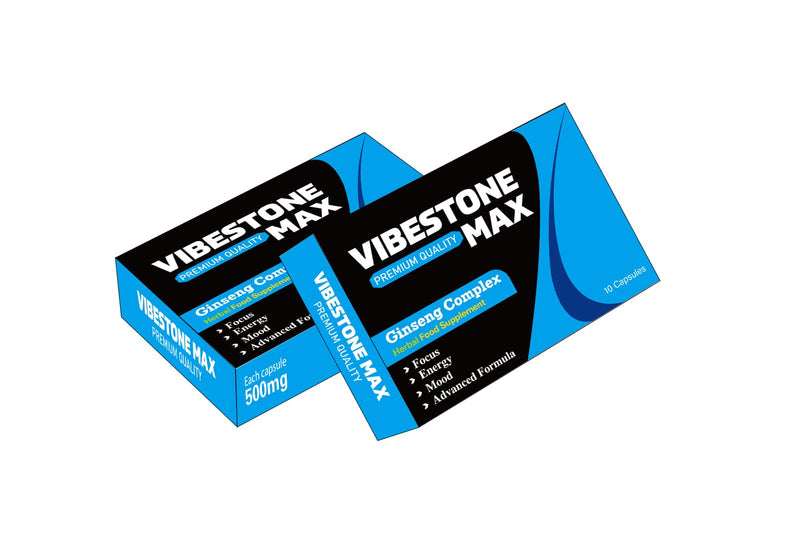 Ultra Strong VIBESTONE MAX™.10 x 500mg Pills - Herbal Supplement, Performance Enhancing Supplements for Energy, Stamina and Endurance.