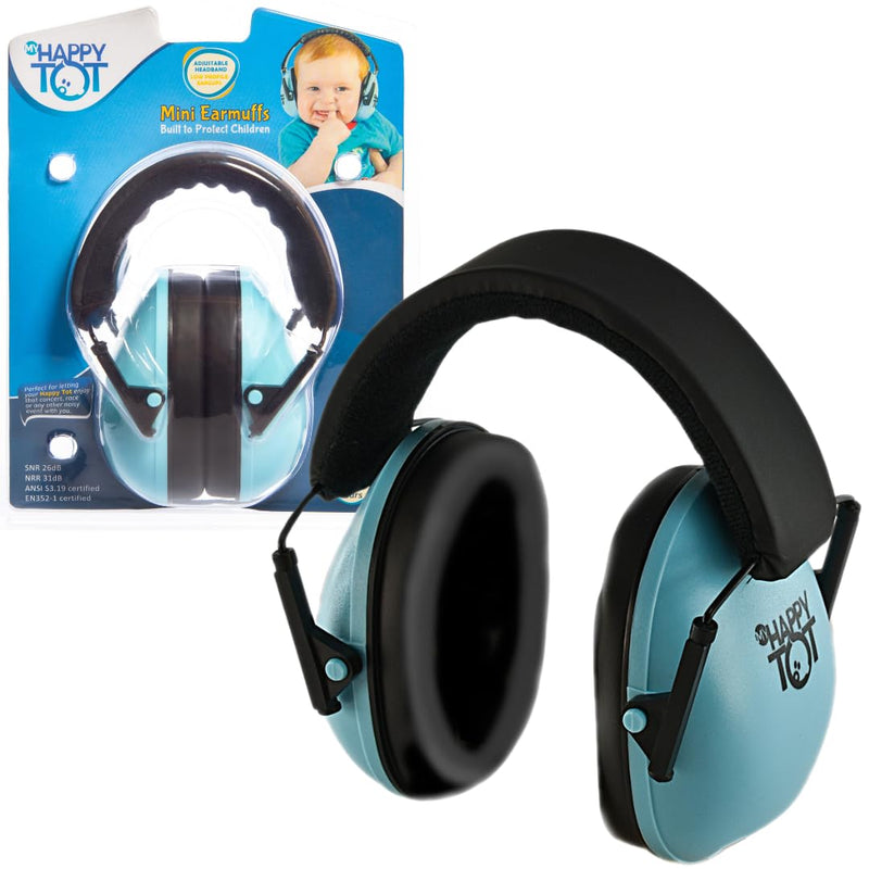 [Australia] - Noise Cancelling Headphones for Kids, Adjustable Baby Ear Protection Earmuffs with Ergonomic Design Blue 
