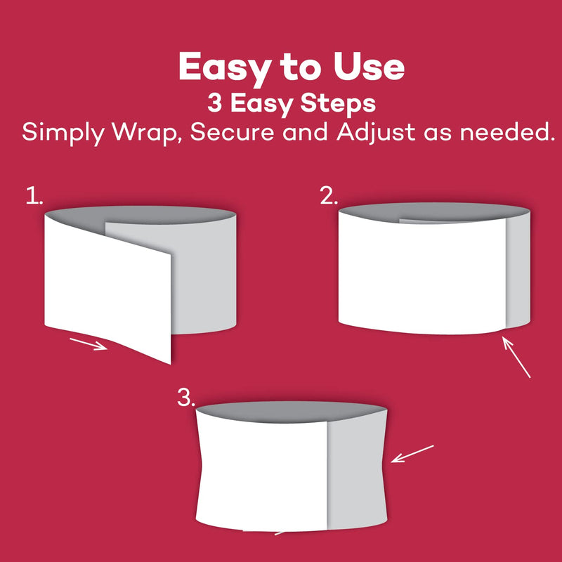 Dealmed Large Abdominal Binder – 4-Panel, 12", 60" – 75” Waist Compression Wrap, Abdominal Binder for Women and Men, Waist Support Belt to Stabilize Core and Improve Muscle Tone 4 Panel - 12 in.