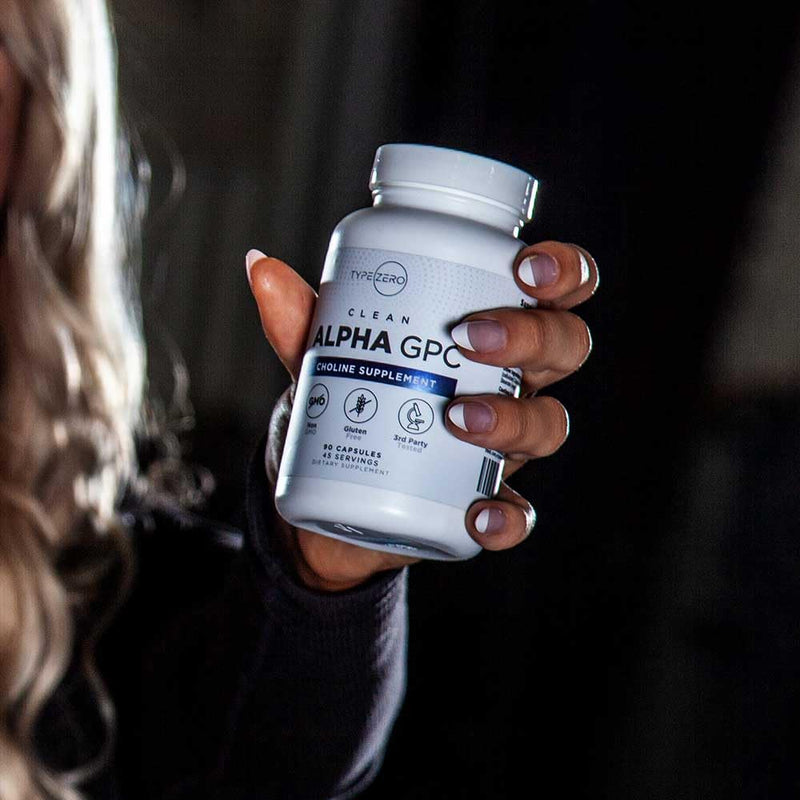 [Australia] - Type Zero Ultra Clean Alpha GPC Choline Supplement (600mg | 90 Capsules) Soy Free, Non-GMO Nootropics Alpha GPC 600mg / 300mg; Alpha-GPC Brain Memory and Focus Supplements 