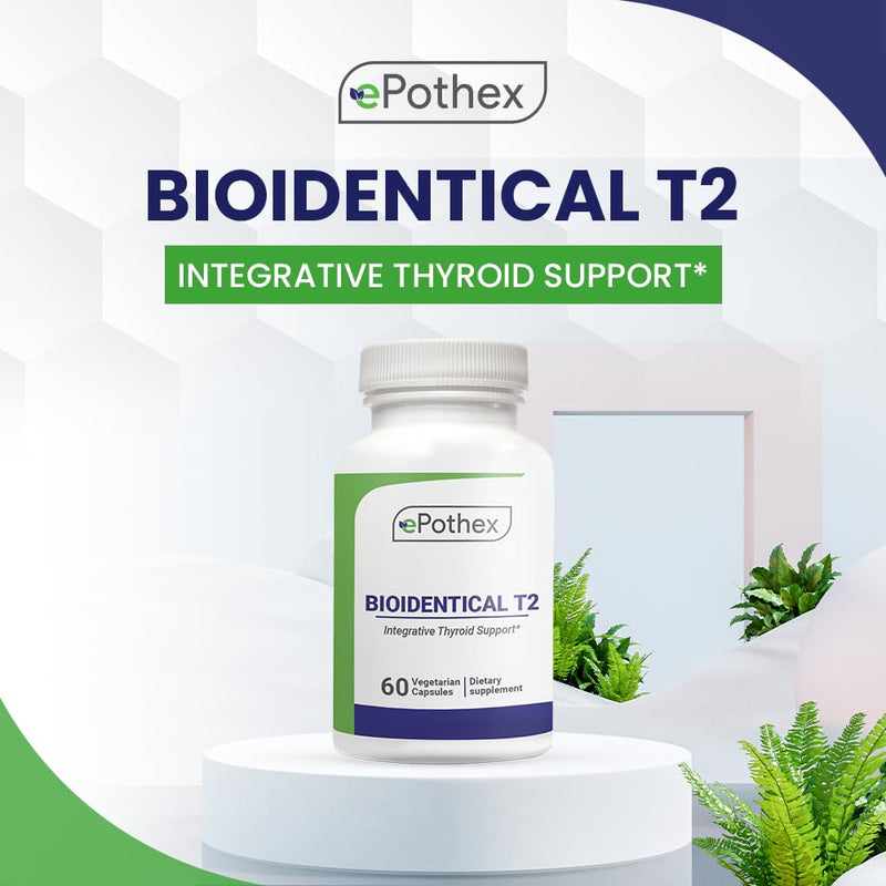 [Australia] - Bioidentical T2 - Integrative Thyroid Support - Promotes Metabolism & Energy - Non-GMO, Clean Formula - 60 Capsules (2 mo Supply) 