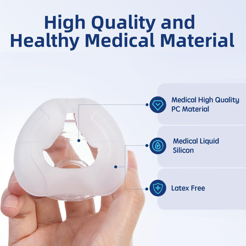 [Australia] - Replacement Nasal Cushion for ResMed AirFit N20, FSA/HSA Eligible, Compatible with Original Airfit N20 Frame, Reliable Seal & Perfect Fit Replacement Mask Cushion, Covers Nose, 2-Pack, Medium Medium-2Pack 