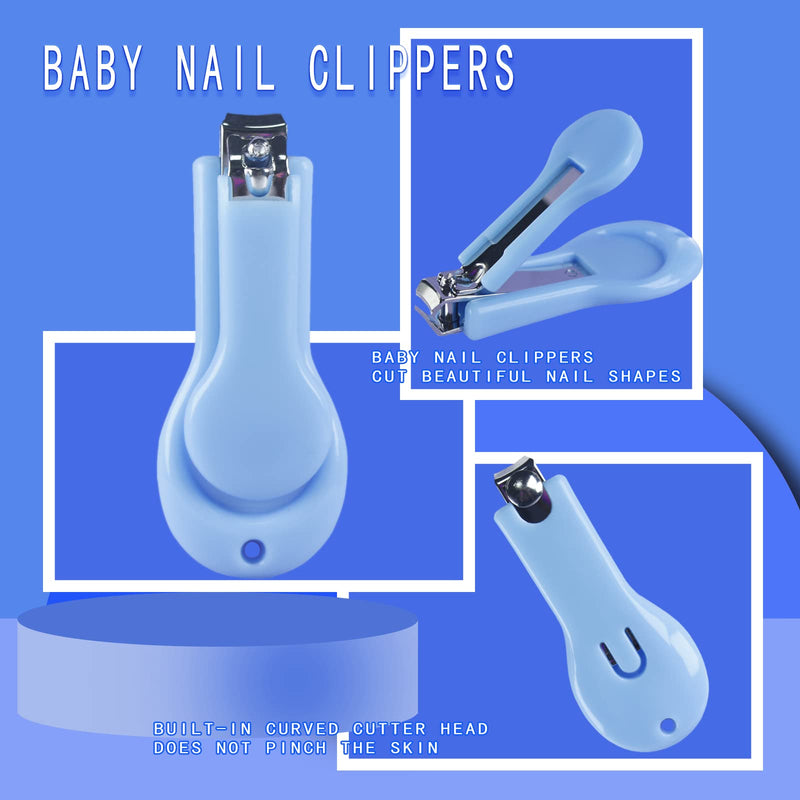 [Australia] - Baby Care Kits,Baby Grooming Kit,10 in 1 Newborn Essentials Must Haves,Baby Nail Clippers Baby Brush Baby Comb Earpick Nose Cleaning Tool Baby Nail File Nursing Baby Kit ÔºàBlueÔºâ Blue 