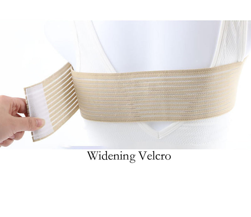 [Australia] - YIKANGHENG Breast Compression Band, 55 Inch x 3 Inch Black Elastic Cloth Chest Brace for Women Soprts and Outdoors (Black) 