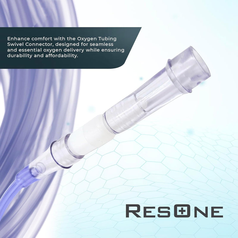 [Australia] - Oxygen Tubing Swivel Connectors 5-Pack, Cannula, Hose, Tube Connectors, Oxygen Line Splitter, Concentrator Supplies, 360-Degree Rotation, Medical, Home, Marine Use, Standard Size - Male/Female 5pk 