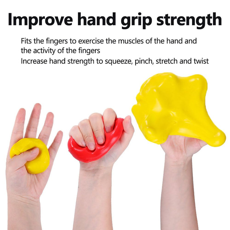[Australia] - Hand Exercise Rehab Putty Kit for Elderly & Arthritis - Sensory Stress Relief, Finger Stretch, Fidgeting, Grip Strengthening (4 color) 4 color 