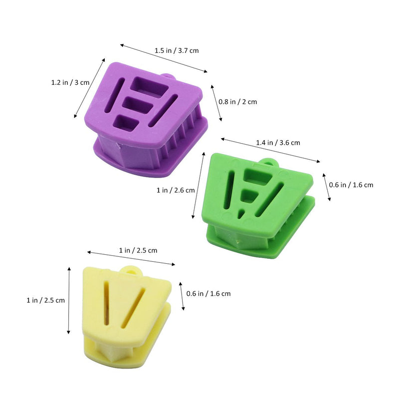 [Australia] - Rosenice Dental Mouth Rest Bite Block Internal Support Silicone Padded Mouth Opener Retractor Occlusion Pad Orthodontic Aids 3pcs 