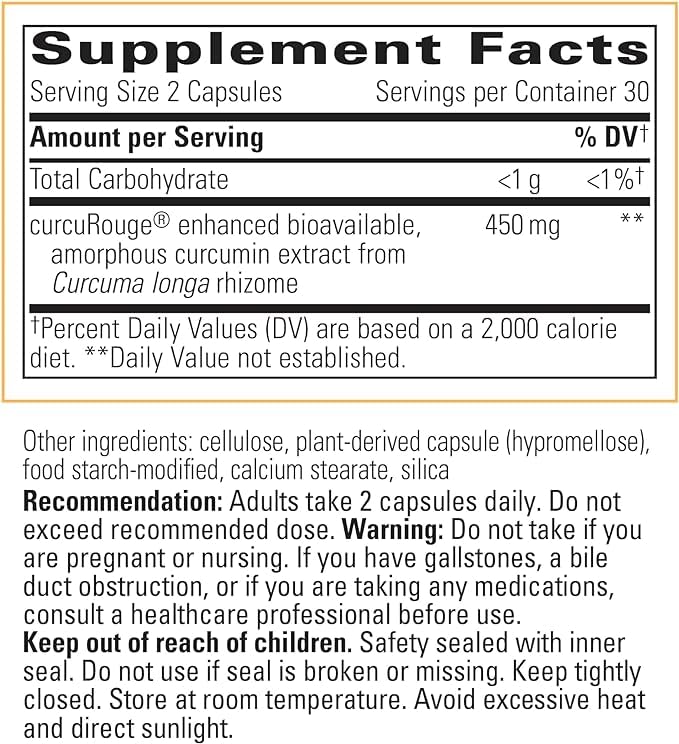 [Australia] - Integrative Therapeutics Curalieve - Dietary Supplement with Bioavailable Curcumin - Supplement to Support Antioxidant Pathways & Joint Function* - Vegan & Gluten-Free - 60 Capsules 