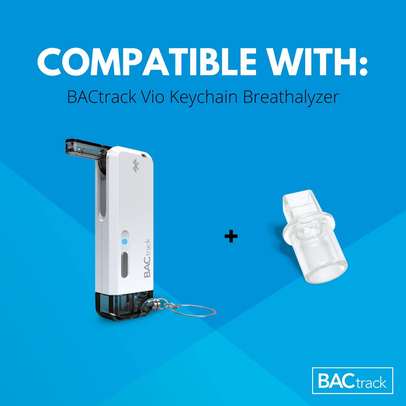 BACtrack Keychain Breathalyzer Mouthpieces (20 Count) | Compatible with BACtrack Keychain, Go, Vio and T60 Breath Alcohol Testers | Not Compatible with BACtrack C6 and C8 Breathalyzers 20 Count (Pack of 1)