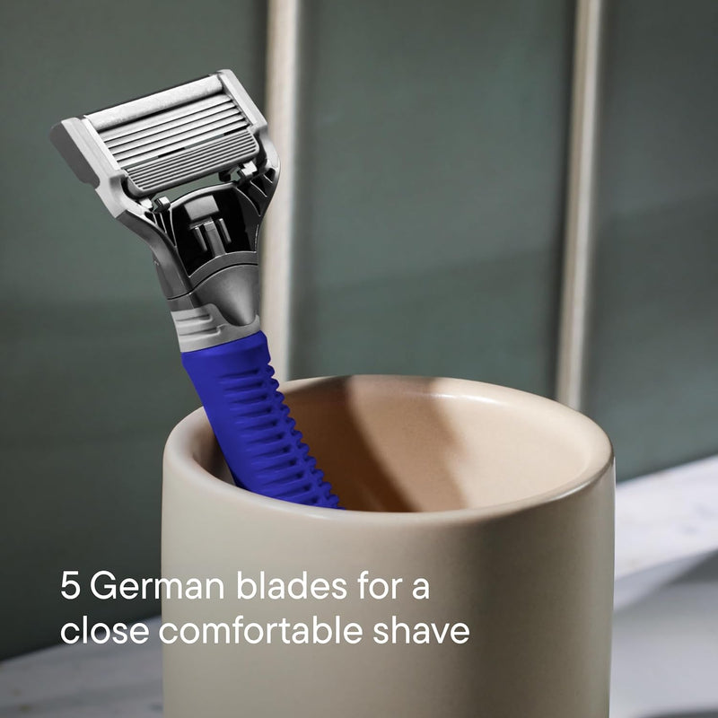 Harry's Travel Shaving Kit for Men - Toiletry Bag, Razor, Foaming Shave Gel, and Blade Cover -Travel Size Toiletries Shave Kit + Toiletry Bag Grey