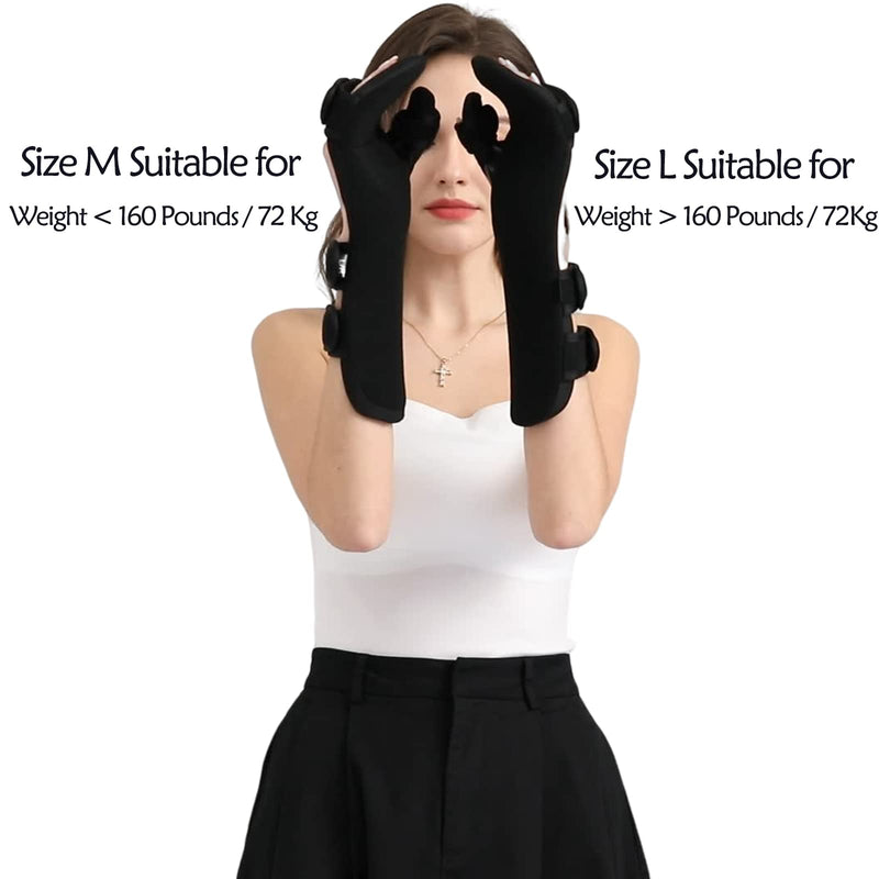 Carpal Tunnel Wrist Brace Night Support, Resting Wrist Splint for Syndrome Tendonitis Carpelrx, Cockup Hand Wrist Support Braces for Sleeping Sprained Pain Relief Orthopedic Right Medium