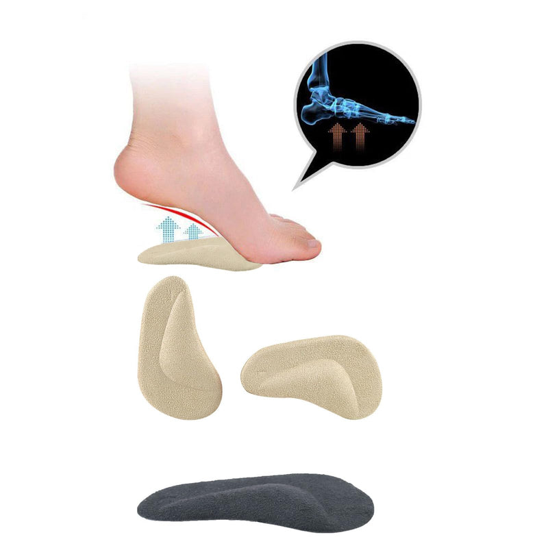 [Australia] - 6 pairs of arch pads, gel arch support insoles, flat foot insoles, high arch orthopedic insoles, silicone foot insoles insoles for foot pressure and foot pain relief 