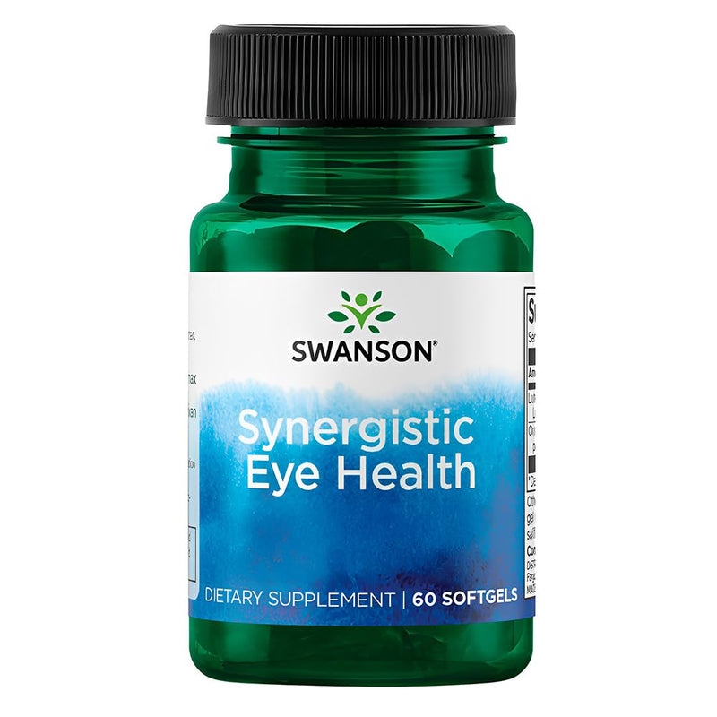 Swanson Lutein & Zeaxanthin Synergistic Eye Health Vision Retina Macula Supplement (Lutein 20 mg & OmniXan Zeaxanthin 2 mg) 60 Softgels Sgels (3 Pack) 60 Count (Pack of 3)